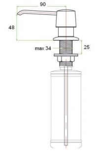 Дозатор жидкого мыла Zorg ZR-20 BLACK